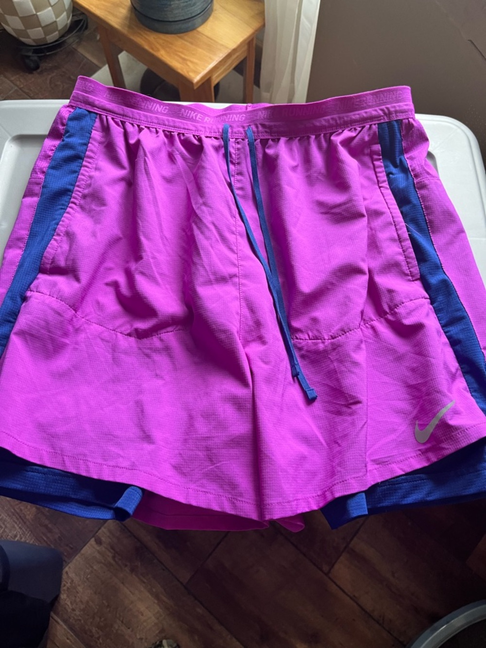 Nike Mens Magenta Athletic Shorts